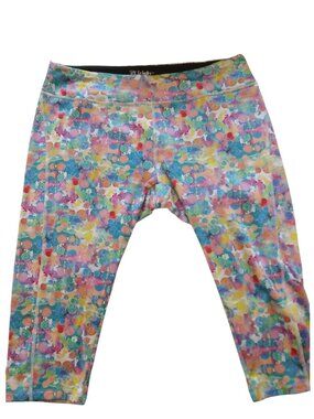LuLaRoe JADE Capri Athleteic leggings Multicolor Bubbles 2XL